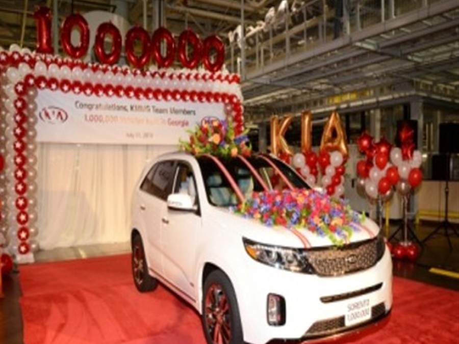 Kia Georgia's one millionth vehicle